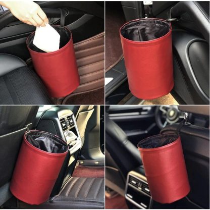 Waterproof Foldable Car Trash Can with Dual-Layer Design - Image 6