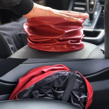 Waterproof Foldable Car Trash Can with Dual-Layer Design - Image 4