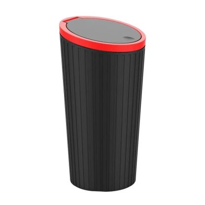 Compact Car Trash Can with Click-Open Cover - Image 6