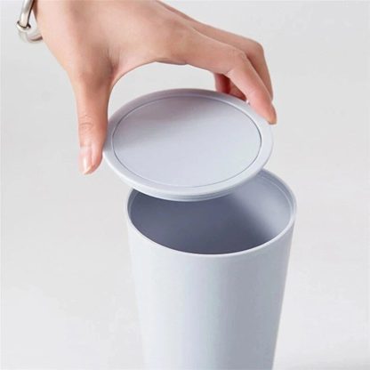 Compact Car and Desktop Mini Trash Bin with Lid - Image 5