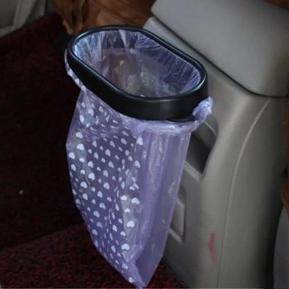 Compact Car Trash Can with Garbage Bag Bayonet - Image 2