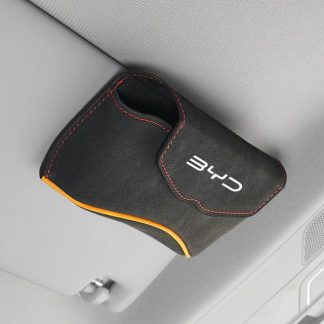 Luxurious Suede Leather Car Visor Glasses Holder