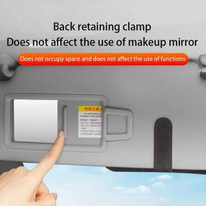 Luxurious Suede Leather Car Visor Glasses Holder - Image 7