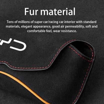 Luxurious Suede Leather Car Visor Glasses Holder - Image 6