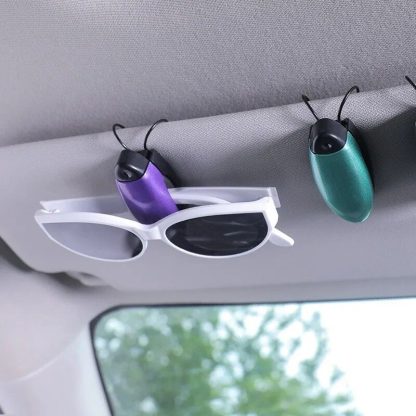 Universal Car Visor Sunglasses Holder & Card Clip - Image 5