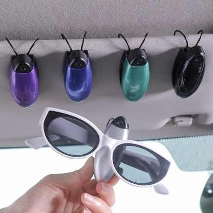 Universal Car Visor Sunglasses Holder & Card Clip - Image 2