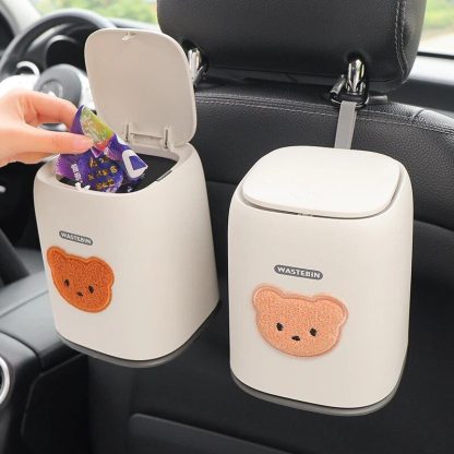 Cartoon Car Interior Multi-Function Storage Bin & Trash Can - Image 2