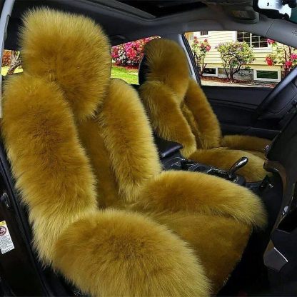 Luxurious Winter Wool Car Seat Cushion for Cold Seasons - Image 4