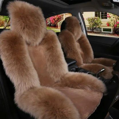 Luxurious Winter Wool Car Seat Cushion for Cold Seasons - Image 6