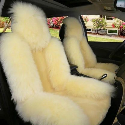 Luxurious Winter Wool Car Seat Cushion for Cold Seasons - Image 2