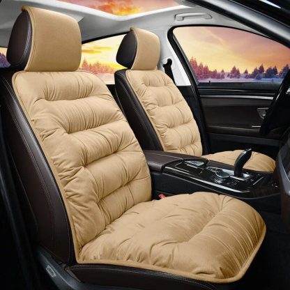 All-Season Plush Fleece Car Seat Cushion - Image 3