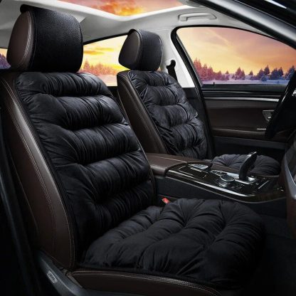 All-Season Plush Fleece Car Seat Cushion - Image 5