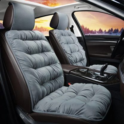 All-Season Plush Fleece Car Seat Cushion - Image 2