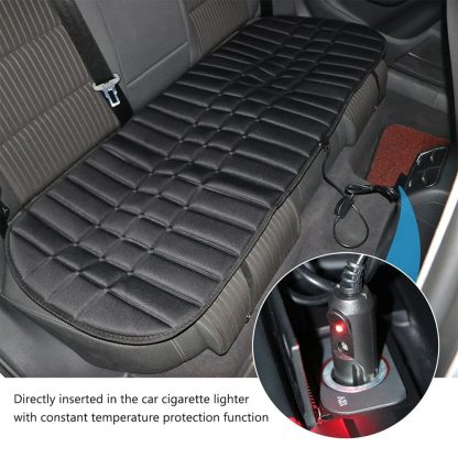 12V Heated Rear Car Seat Cushion: Foldable & Adjustable - Image 6