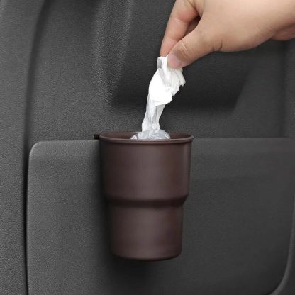 Multi-Function Car Cup Holder with Trash Can Feature - Image 6