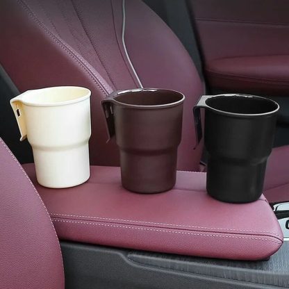 Multi-Function Car Cup Holder with Trash Can Feature - Image 4