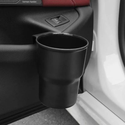 Multi-Function Car Cup Holder with Trash Can Feature - Image 2