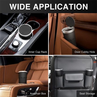 Compact Car Cup Holder Trash Can: A Sleek Organizer for Every Vehicle - Image 4