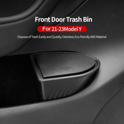 Custom Fit Tesla Model Y Door Trash Bin - Interior Storage Accessory - Image 3