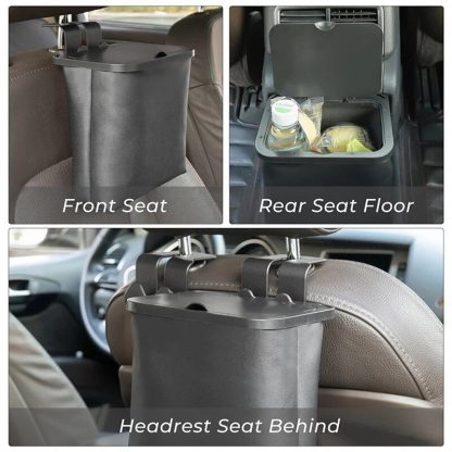 Leather Car Trash Can - Image 5