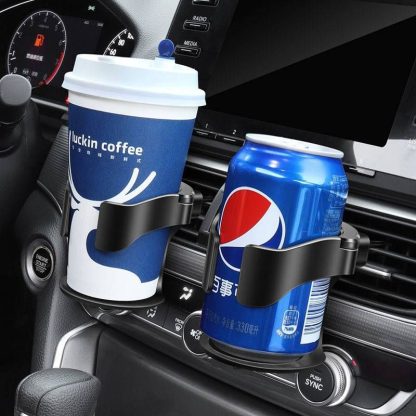 Universal Adjustable Car Air Vent Beverage Holder with Non-Slip EVA Pads - Image 2