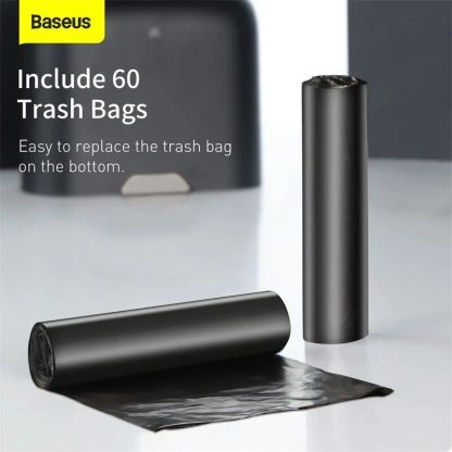 Smart Touchless Car Trash Can with Automatic Lid and USB Charging - Image 6