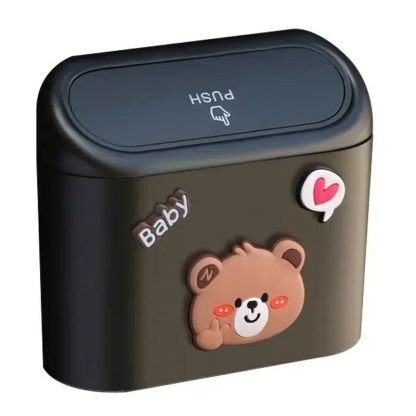 Compact Cartoon Car Garbage Bin - Image 2