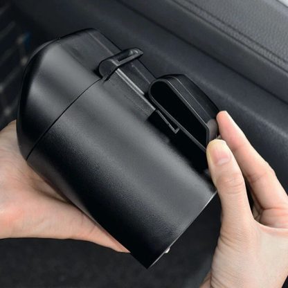 Bowknot Car Hanging Trash Bin with Press-Type Lid - Image 6