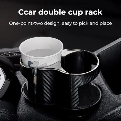 2-in-1 Universal Car Cup Holder Expander with Adjustable Base - Image 4