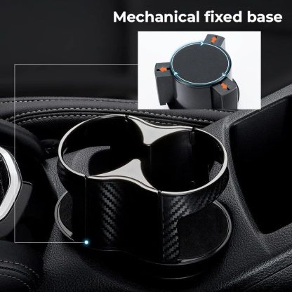 2-in-1 Universal Car Cup Holder Expander with Adjustable Base - Image 5