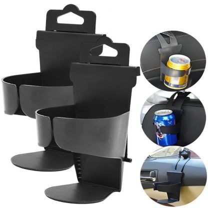 Universal Car Backseat Drink Holder and Storage Hook - Image 2