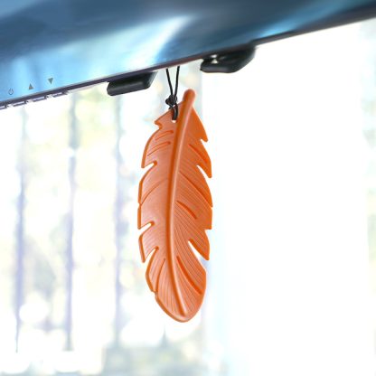 Scented Orange Feather Charm - Image 4