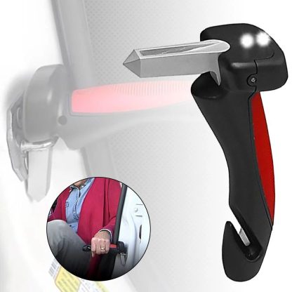 3-in-1 Car Door Assist Handle with Safety Features: Mobility Aid, Seatbelt Cutter, Window Breaker - Image 5