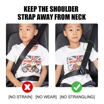 Kid's Comfort Seat Belt Positioner - Zinc Alloy Safety Belt Clip for Children - Image 6