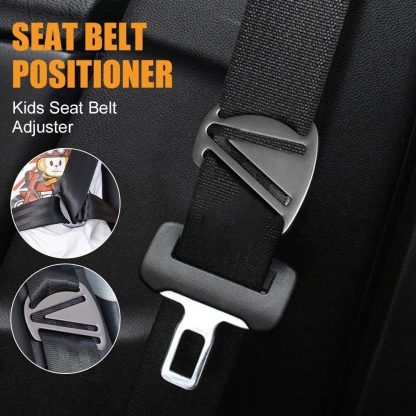 Kid's Comfort Seat Belt Positioner - Zinc Alloy Safety Belt Clip for Children - Image 4