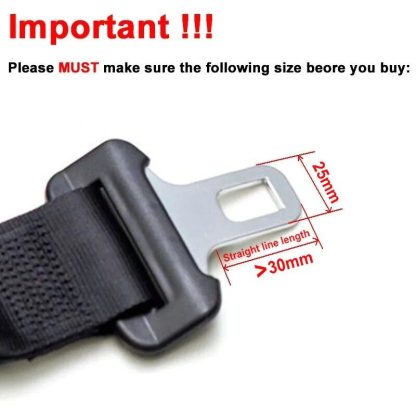 Universal 24.5mm Safety Seat Belt Extender - Image 3