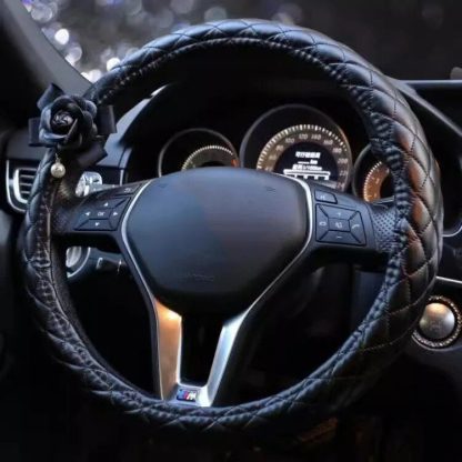 Camellia Car Steering Wheel Cover - Image 3