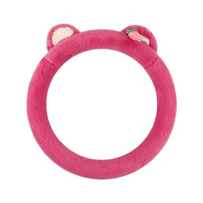 Pink Cat Ears Plush Steering Wheel Cover - Image 6