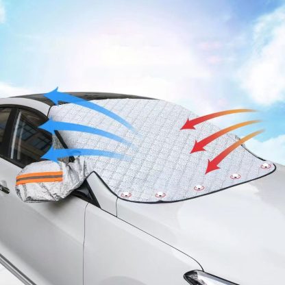 Multipurpose Magnetic Car Windshield Protector – Snow, Ice, and Sun Cover - Image 2