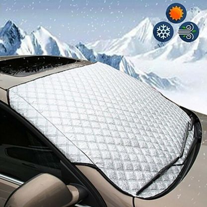 Universal Car Windshield Cover - Sunshade & Ice Protector, Weatherproof 150x70cm - Image 2