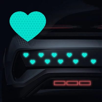 Reflective Heart-Shaped Safety Stickers for Vehicles - Image 4