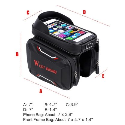 Waterproof Bicycle Touch Screen Bag - Image 7