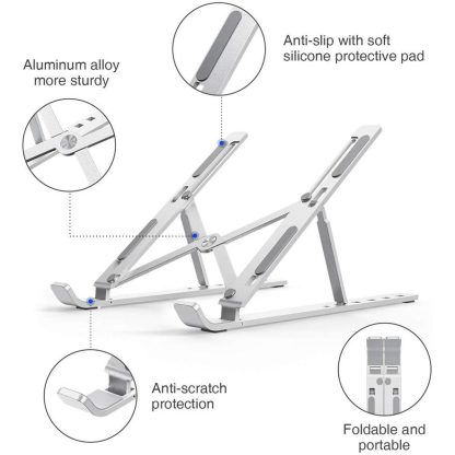 Adjustable Aluminum Laptop Stand - Image 6