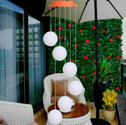 Solar Powered LED Wind Chimes - Image 7