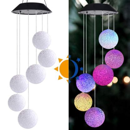 Solar Powered LED Wind Chimes - Image 5