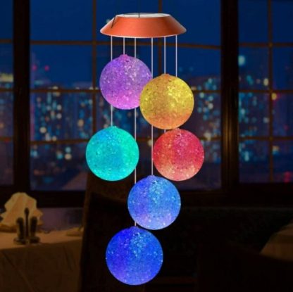 Solar Powered LED Wind Chimes - Image 6