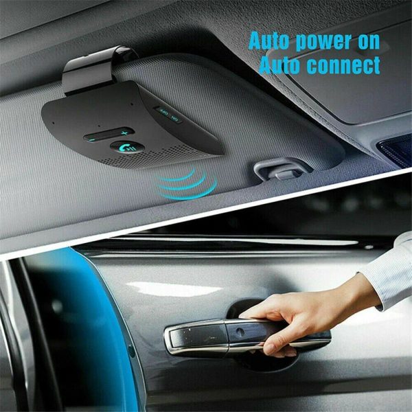 Wireless Bluetooth Sun Visor Car Speakerphone with Handsfree Kit - Image 5