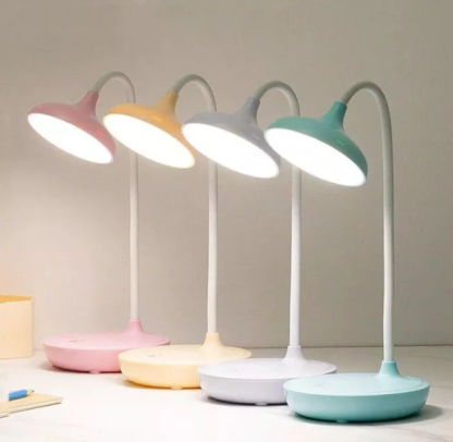 Adjustable LED Desk Lamp - Eye-Care Reading Light with Touch Control and Dimmable Features