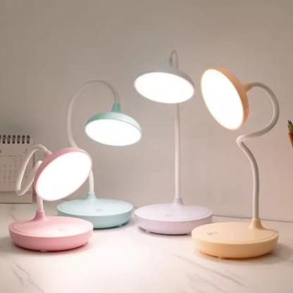 Adjustable LED Desk Lamp - Eye-Care Reading Light with Touch Control and Dimmable Features - Image 2