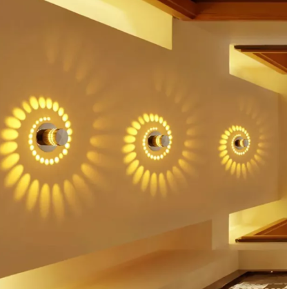 Colorful Spiral LED Wall Lamp - Image 2